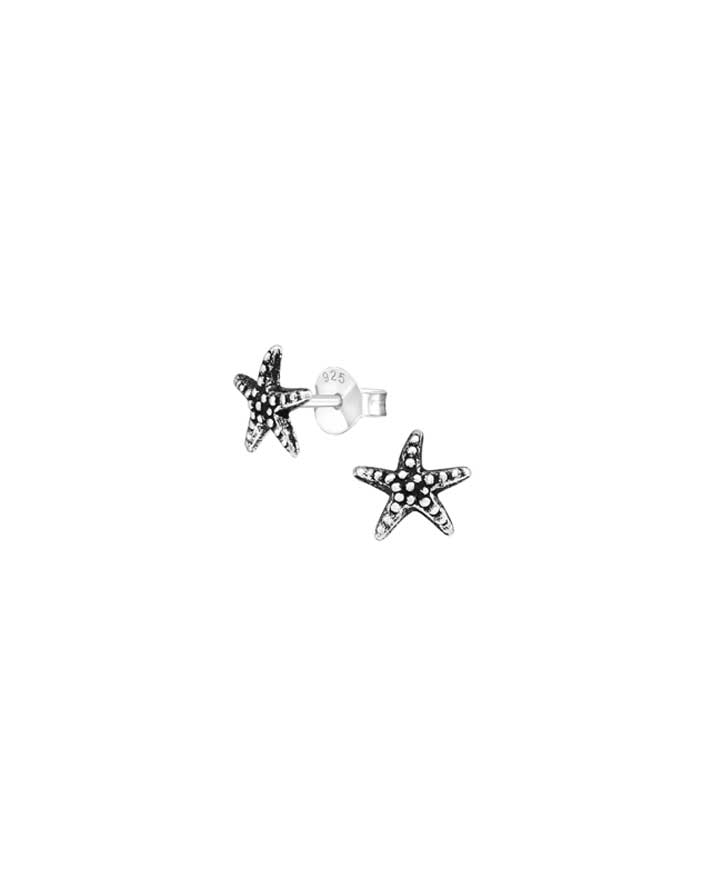 Celtiana | Brincos pequenos em forma de estrela do mar em Prata 925 sem Níquel