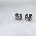 Celtiana | Brincos Ear Cuffs sol em Prata 925 sem Níquel