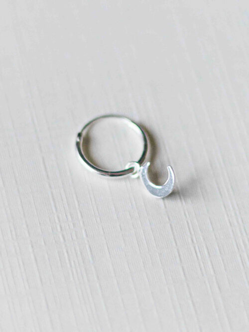 Argolas com pendente lus 12mm em Prata 925 sem Níquel - Argolas Lesley | Celtiana