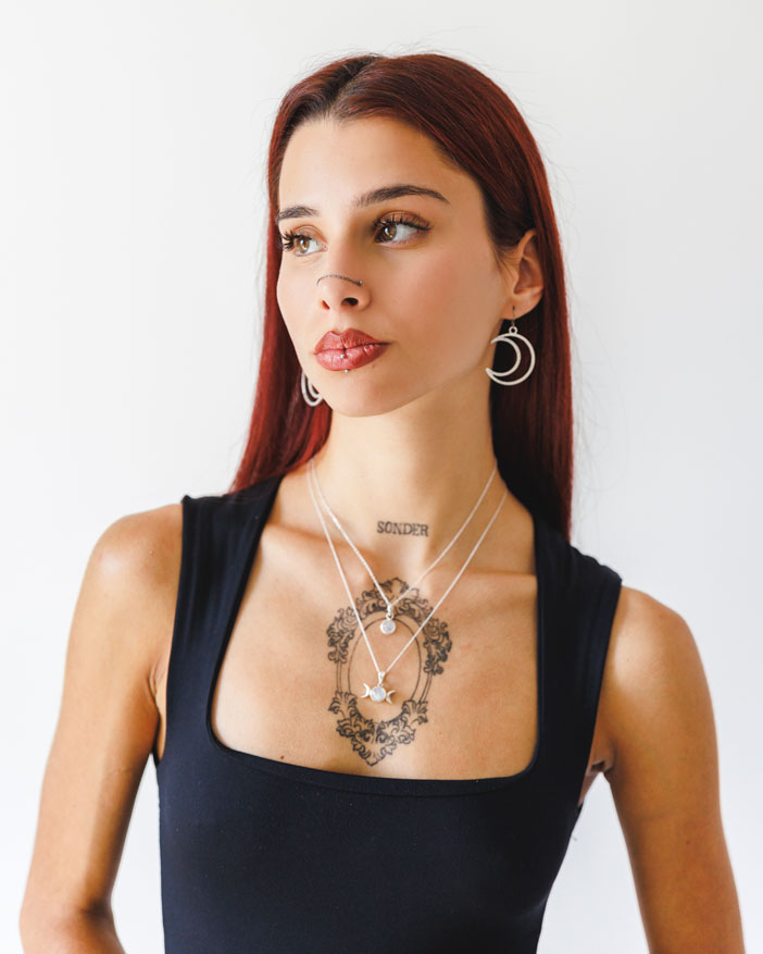 Brincos lua hipoalergénicos antialérgicos sem níquel - Brincos Nuala | Celtiana